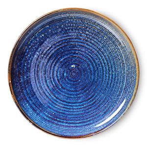 HKliving-collectie Chef ceramics dinerbord rustiek blauw