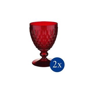 Villeroy & Boch Rotweinglas »Boston coloured Rotweinkelch red, Set 2tlg.«, Glas