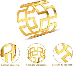 Lkupro Serviettenring »5 Stück Serviettenringe Gold, Serviettenringe Set, Napkin Rings«, (5-tlg)