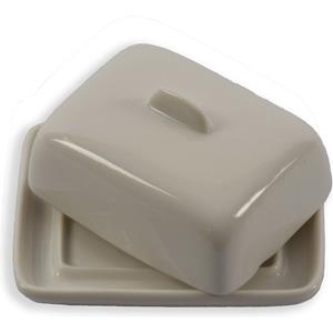 Mini (Kruiden)boter -Keramiek - Klein Boterklokje In Wit Botervloot - Botervloot Met Deksel - Botervloot Porselein 8 X