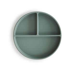 Mushie Siliconen Bord met Zuignap | Cambridge Blue