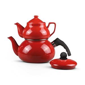 Neuetischkultur Teekanne »Teekanne 0,9 und 2,5 Liter Teekocher Metallic Red«, (Stück, Stück)