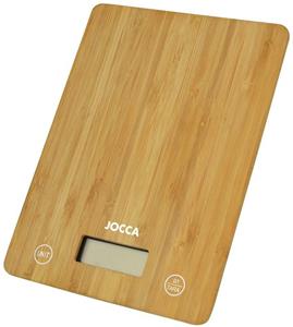 Jocca Küchenwaage »elektronische Küchenwaage aus Bambus, LCD Display, bis 5 kg«, Tara-Funktion