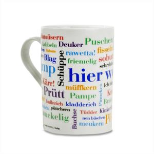 Deine Wörter Tasse »Kaffeebecher Lippische Wörter«, Porzellan