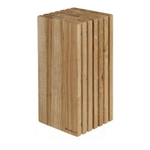 ZASSENHAUS Messerblock »Messerblock Holz Rillen« (1tlg), Messerhalter Holzblock Küchenmesser