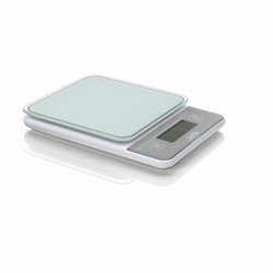 Laica - Weiße elektronische Küchenwaage mit wiederaufladbarem Akku max. Gewicht 5Kg