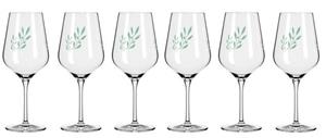 Ritzenhoff Weinglas Organix Rotwein im Dekomiro 6er Set mit Glasreinigungstuch, Kristallglas