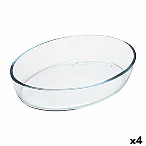 Ofenschüssel Pyrex Classic Oval 40 X 28 X 7 Cm Durchsichtig Glas (4 Stück)