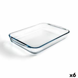 Ofenschüssel Pyrex Classic Rechteckig Durchsichtig Glas 40 X 27 X 6 Cm (6 Stück)
