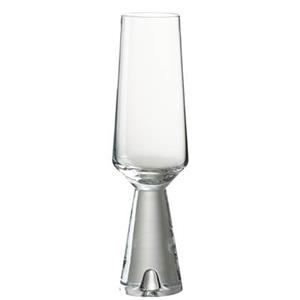J-Line Champagneglas Walker Glas Transparant - 4 stuks
