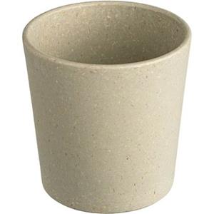 KOZIOL Becher 4er-Set Connect Cup S Nature Desert Sand, 190 ml, Kunststoff-Holz-Mix, stapelbar