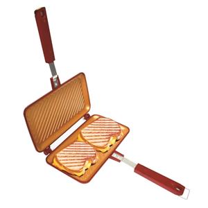 Red Copper Sandwichmaker Flipwich DUO staal rood