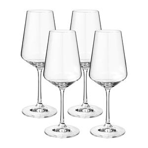 Xenos Wijnglas kristal - set van 4 - 350 ml