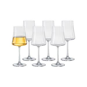 BOHEMIA SELECTION Weißweinglas XTRA Weißweinkelch 360 ml 6er Set, Glas