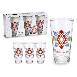 MULTIMARCA Geschirr-Set Gläserset Vivalto 31 cl Durchsichtig Glas Kristall (310 ml) (3 Stücke)
