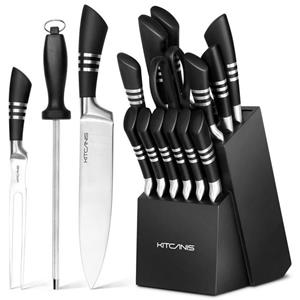 Joyswahl Messerblock Messerset (17tlg), Edelstahl,mit Küchenschere und Spitzer