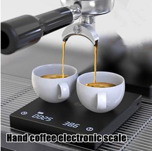 XDeer Küchenwaage Kaffeewaage,Black Mirror elektronische Waage zum Übergießen Espresso, Kaffeewaage intelligente Waage automatisches Timing Küchenwaage