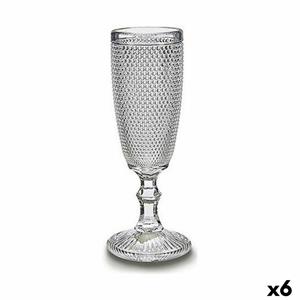 Vivalto Champagnerglas Punkte Durchsichtig Glas 6 Stück (185 Ml)