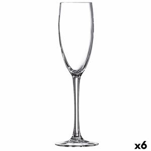 BigBuy Home Champagnerglas Ebro Durchsichtig Glas (160 Ml) (6 Stück)