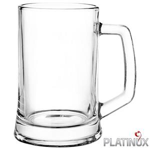PLATINUX Bierglas Bierseidel, Glas, mit Henkel 0,5 Liter Set 6 Teilig Bierkrüge Biergläser Maßkrug Beer