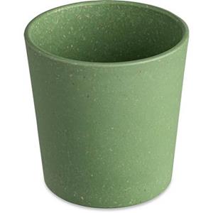 KOZIOL Becher 4er-Set Connect Cup S Nature Leaf Green, 190 ml, Kunststoff-Holz-Mix, stapelbar