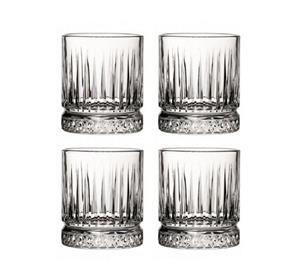 Pasabahce Schnapsglas Whiskybecher 355 ml Elysia 4er Set, Kristallglas