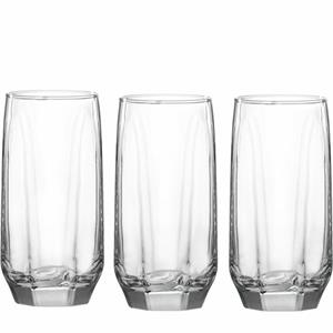 Ritzenhoff & Breker Longdrinkglas Ayala 3er Set 390 ml, Glas