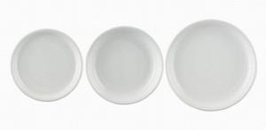 Thomas Porzellan Tafelservice Teller-Set 3-tlg. - Frühstücksteller Speiseteller Suppenteller - TREND Weiß