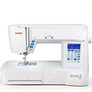 Janome Computer-Nähmaschine  Nähmaschine Skyline S3 (inkl. großem Anschiebetisch)