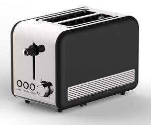 Schäfer Elektronik Toaster Retro 2-ScheibenToaster Toastautomat 850 Watt