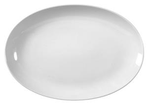 Seltmann Weiden Geschirr-Set Platte oval 35 cm Rondo weiss uni 7 von , Porzellan