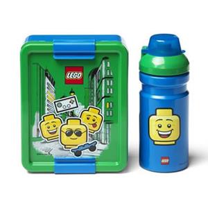 LEGO Lunchset Iconic Boy, Blauw / Groen - 