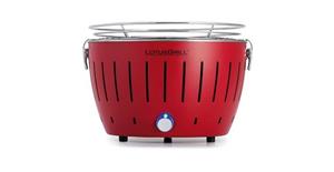 LotusGrill Holzkohlegrill Small Feuerrot mit USB-Anschluss