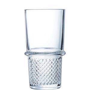 Arcoroc Longdrinkglas New York, Glas gehärtet, Longdrink stapelbar 350ml 02l+03l Glas gehärtet Transparent 6 Stück