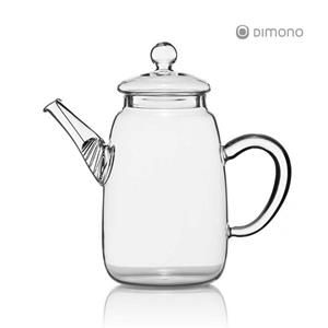 Dimono Teekanne Teekanne aus Glas mit Teefilter, 600 ml