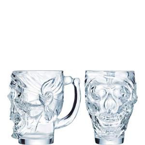 Arcoroc Cocktailglas Skull Totenkopf, Glas, Cocktailglas 900ml Glas transparent 1 Stück