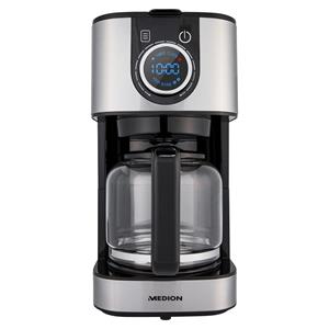 MEDION Koffiezetapparaat MD 19480 | capaciteit 1,5 L (10 kopjes) | vermogen 900 W | glazen kan