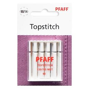 PFAFF Coverstich-Nähmaschine  Topstitch 130/705 MET, Stärke 90/14 (5 Stück)