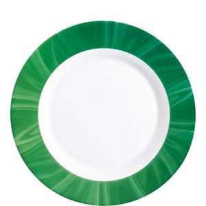 Bormioli Rocco Suppenteller Natura Green, Teller tief 22.9cm Opal Grün 6 Stück