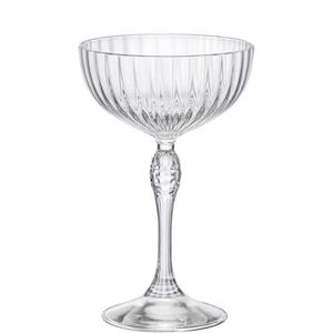Bormioli Rocco Cocktailglas America 20s, Kristallglas, Cocktailglas Cocktailschale 220ml Kristallglas Transparent 6 Stück