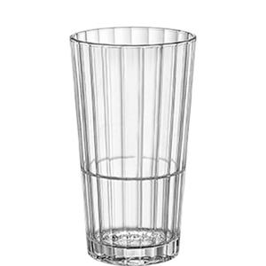 Bormioli Rocco Longdrinkglas Oxford Bar, Glas gehärtet, Longdrink stapelbar 395ml Glas gehärtet Transparent 6 Stück