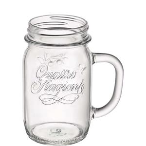 Bormioli Rocco Longdrinkglas Quattro Stagioni, Glas, Henkelglas 415ml Glas Transparent 6 Stück