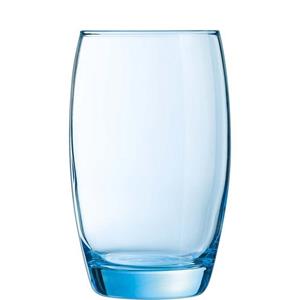 Arcoroc Longdrinkglas Salto Ice Blue, Glas, Longdrink 350ml 03l Glas Blau 6 Stück