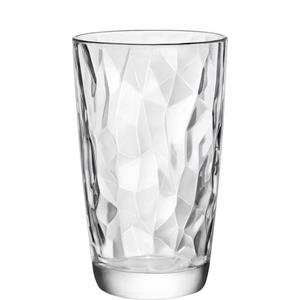 Bormioli Rocco Longdrinkglas Diamond, Glas, Longdrink 470ml 04l Glas Transparent 6 Stück