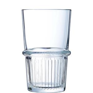 Arcoroc Longdrinkglas New York, Glas gehärtet, Longdrink stapelbar 470ml 04l Glas gehärtet Transparent 6 Stück