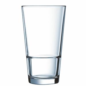 Arcoroc Longdrinkglas Stack Up, Glas gehärtet, Longdrink stapelbar 400ml Glas gehärtet transparent 6 Stück