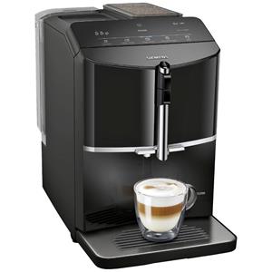 Siemens EQ300 Kaffeevollautomat TF301E19, Klavierlack schwarz - Kaffeevielfalt auf Knopfdruck und beleuchtete Sensortasten