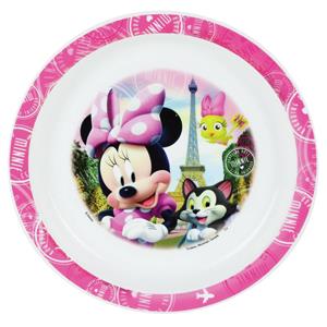 Disney Kunststof ontbijtbordje plat  Minnie Mouse 22 cm - Kinderservies