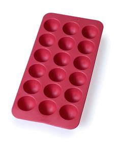 Lékué Ijsmaker Ice cube tray Round red w/lid