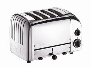Dualit Toaster  Classic 4er-Toaster Polished (Poliertes Metall)